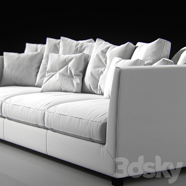 sofa VICTOR 3DS Max Model - thumbnail 3