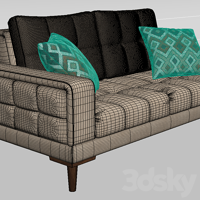 Sofa Vienna 3ds Max - thumbnail 2