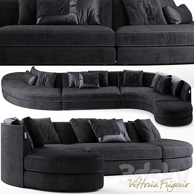 Sofa vittoria frigerio Borromeo 3DSMax File - thumbnail 1