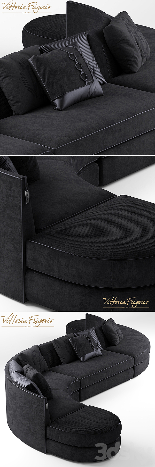 Sofa vittoria frigerio Borromeo 3DSMax File - thumbnail 2