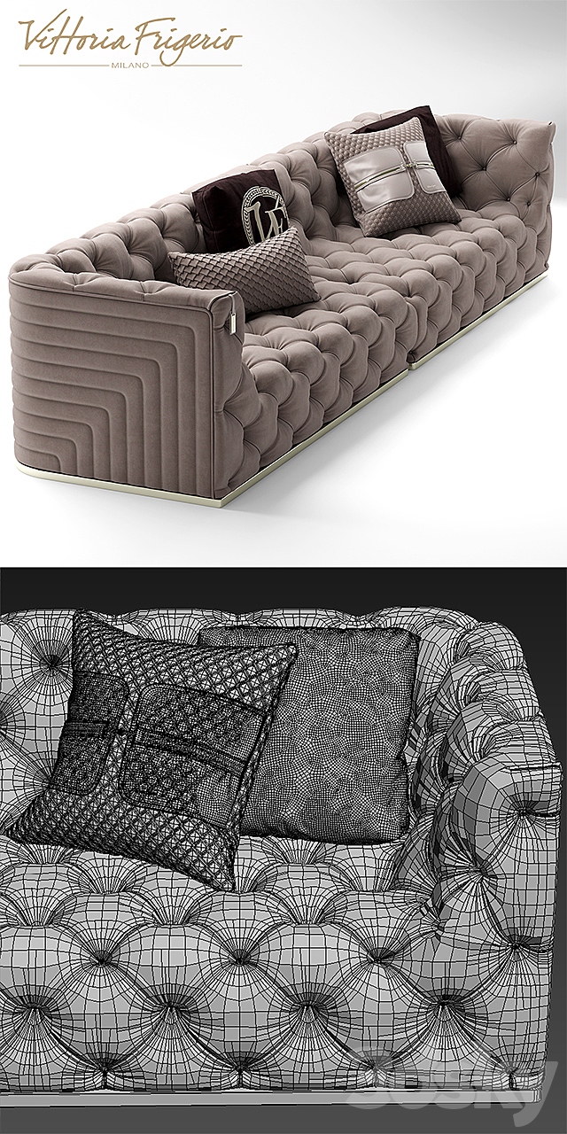 Sofa vittoriafrigerio Caracciolo 3DSMax File - thumbnail 3