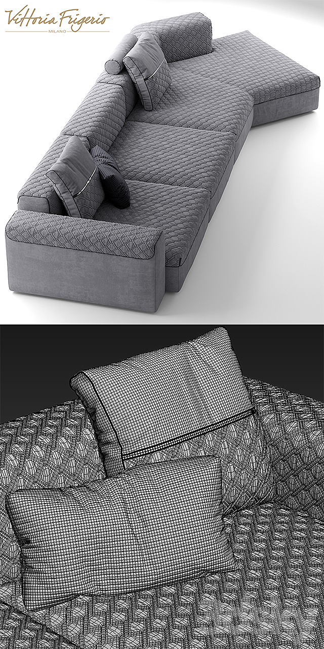 Sofa vittoriafrigerio Sforza 3DSMax File - thumbnail 3