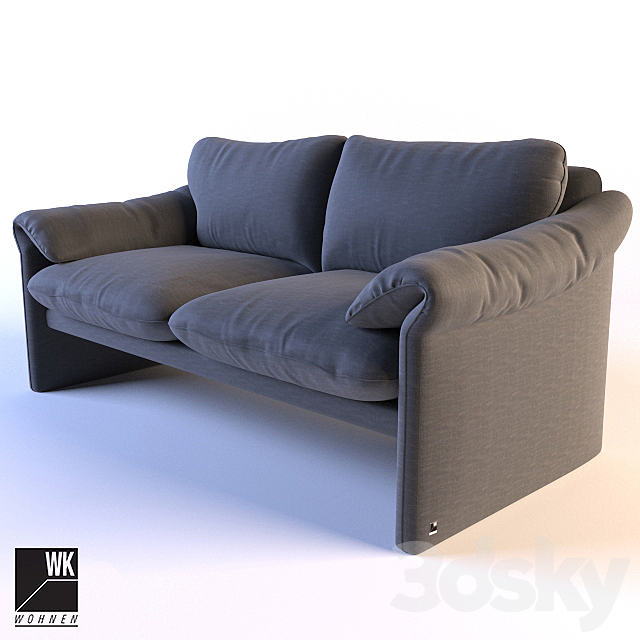 Sofa WK 662 milano 3DSMax File - thumbnail 1