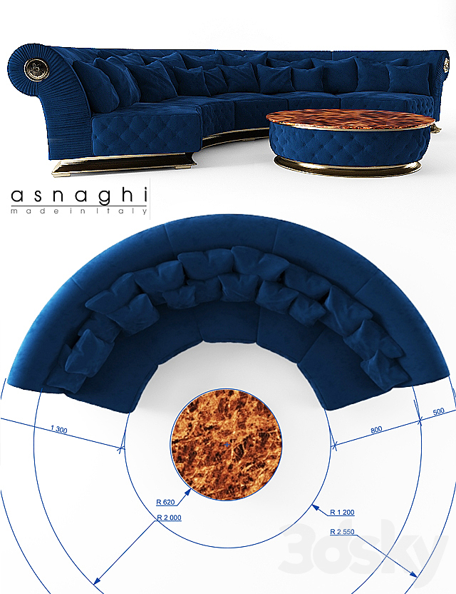 Sofa_Asnaghi_Prestige 3DSMax File - thumbnail 2