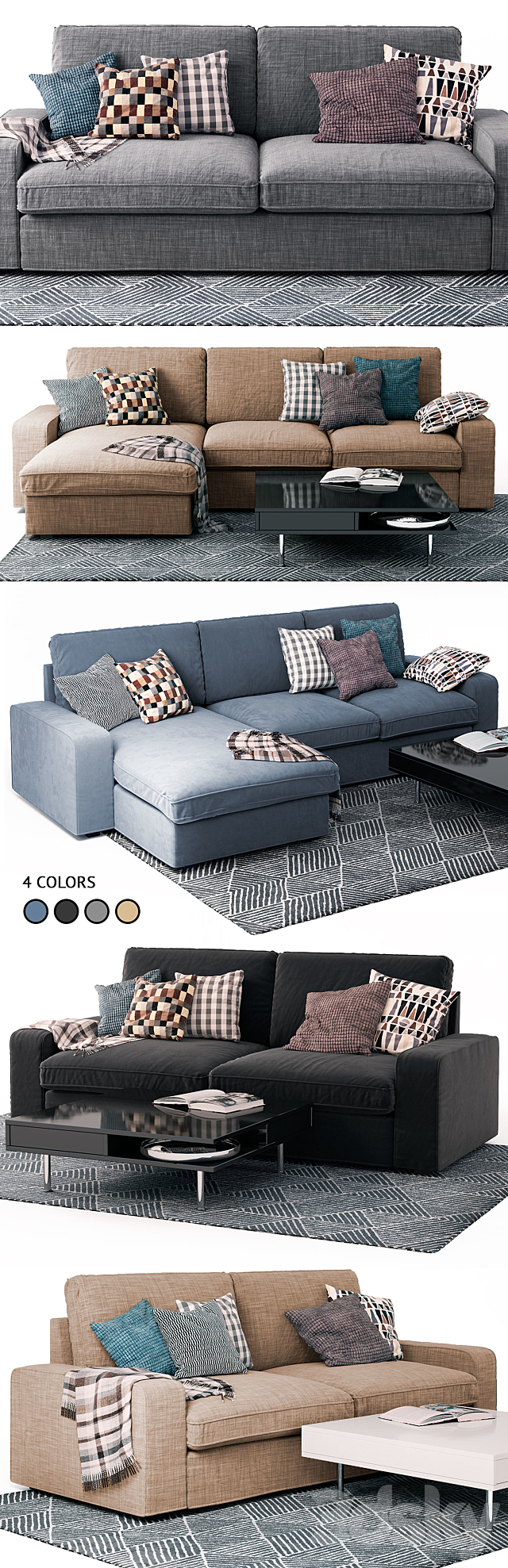 Sofas Kivik Ikea _ Ikea 3DSMax File - thumbnail 2