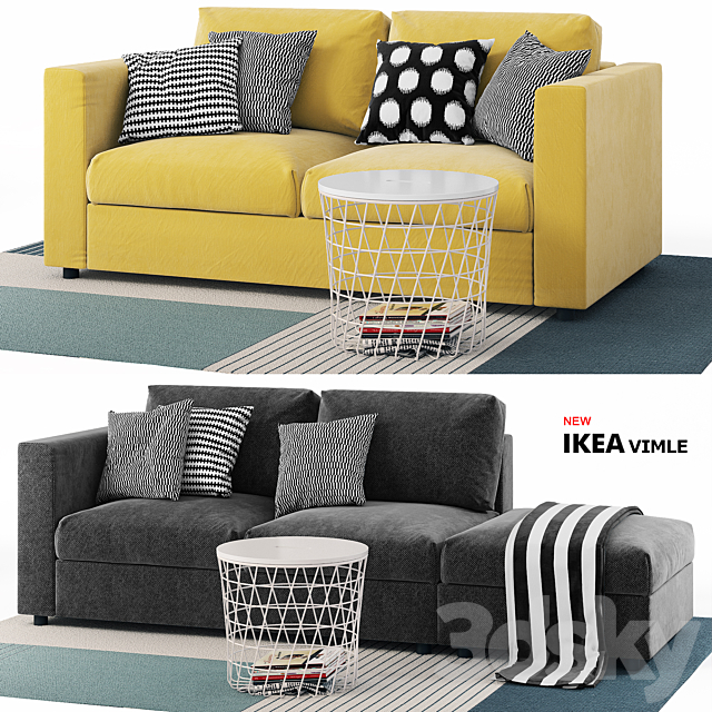 Sofas Vimle Ikea _ Vimle Ikea 3DSMax File - thumbnail 1