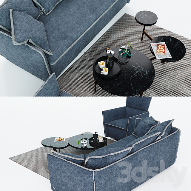 SOFI-CLASSIC MODULAR SOFA 3DSMax File - thumbnail 2