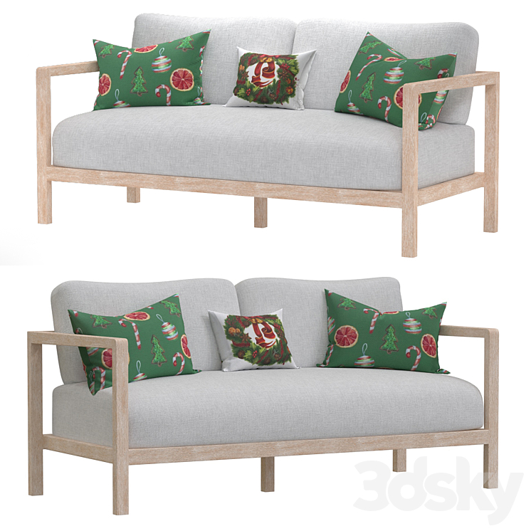 Sonoma Outdoor Sofa 3DS Max Model - thumbnail 1