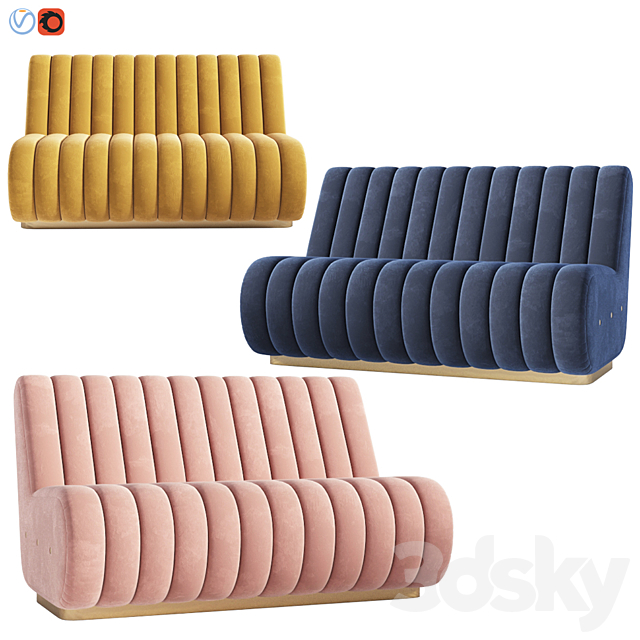 Sophia Sofa Essential home 3DSMax File - thumbnail 3