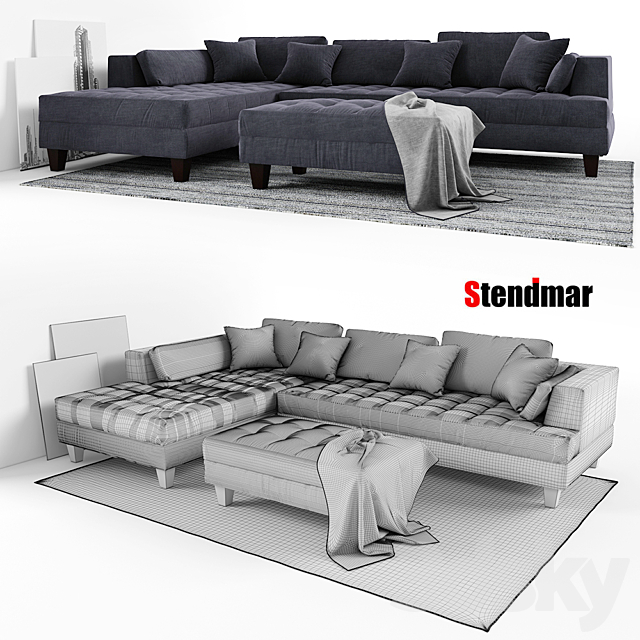 STENDMAR Sofa Set S168LDG 3DSMax File - thumbnail 2