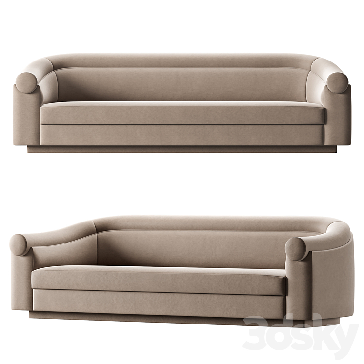 Stephane Parmentier Valletta Sofa 3DS Max Model - thumbnail 1