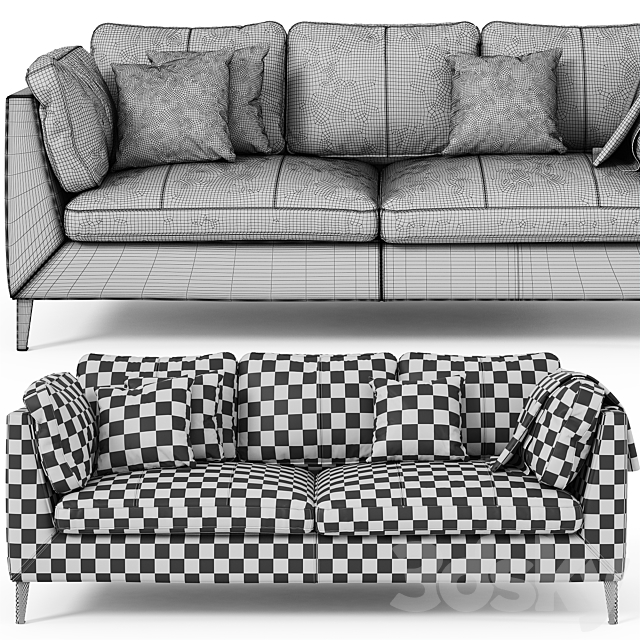 Stockholm Ikea sofas _ STOCKHOLM Ikea 3DSMax File - thumbnail 3