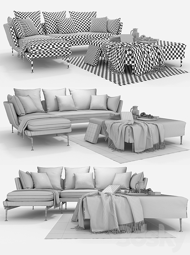 Suita Chaise Longue. Vitra 3DSMax File - thumbnail 3