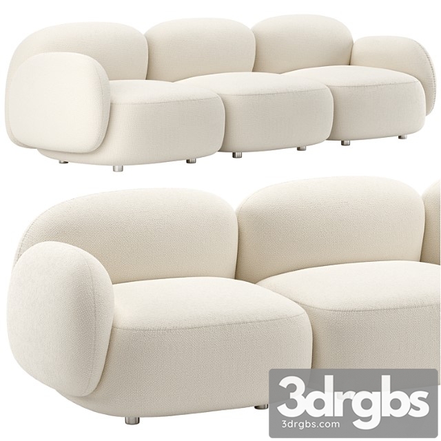 Sundae Sofa 3 Seater by Jason Ju 3dsmax Download - thumbnail 1