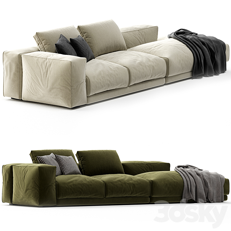 Swan Hills Lounge Corner Sofa 3DS Max Model - thumbnail 3