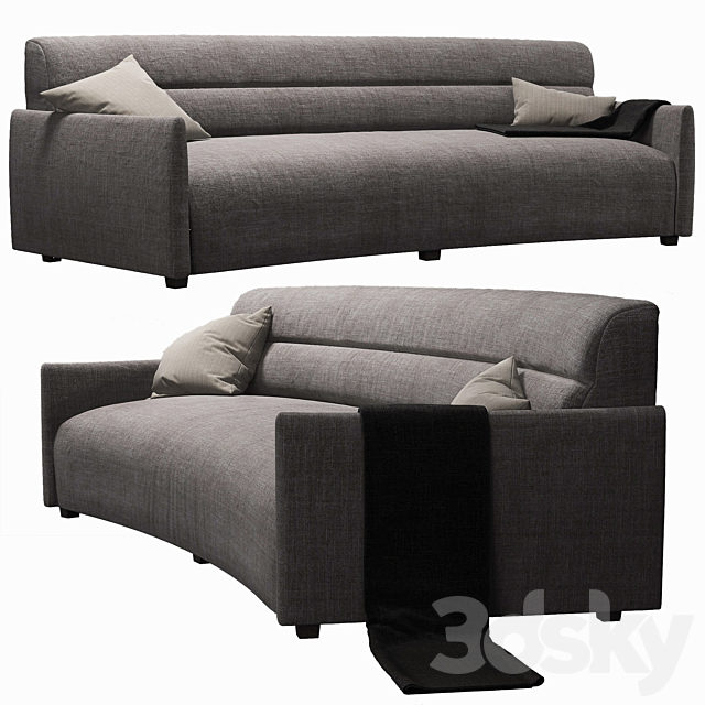 Sydney Curved-Sofa 3ds Max - thumbnail 1