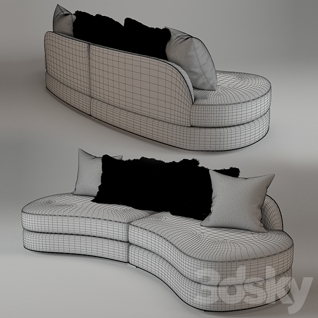 SYLVESTER SECTIONAL MOD.10140 3DSMax File - thumbnail 2