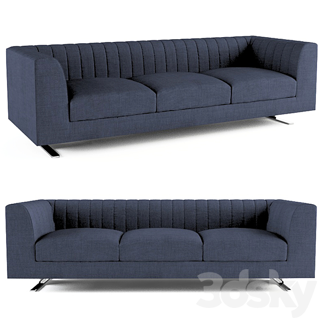 Tacchini Quilt sofa 3DSMax File - thumbnail 1