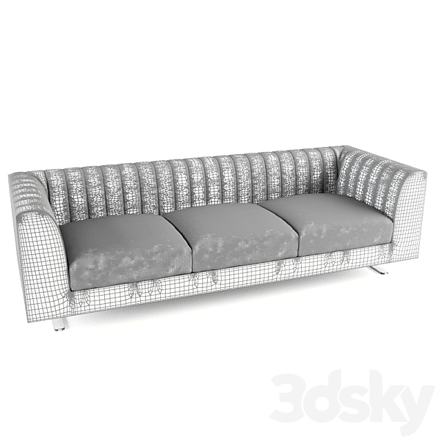 Tacchini Quilt sofa 3DSMax File - thumbnail 3