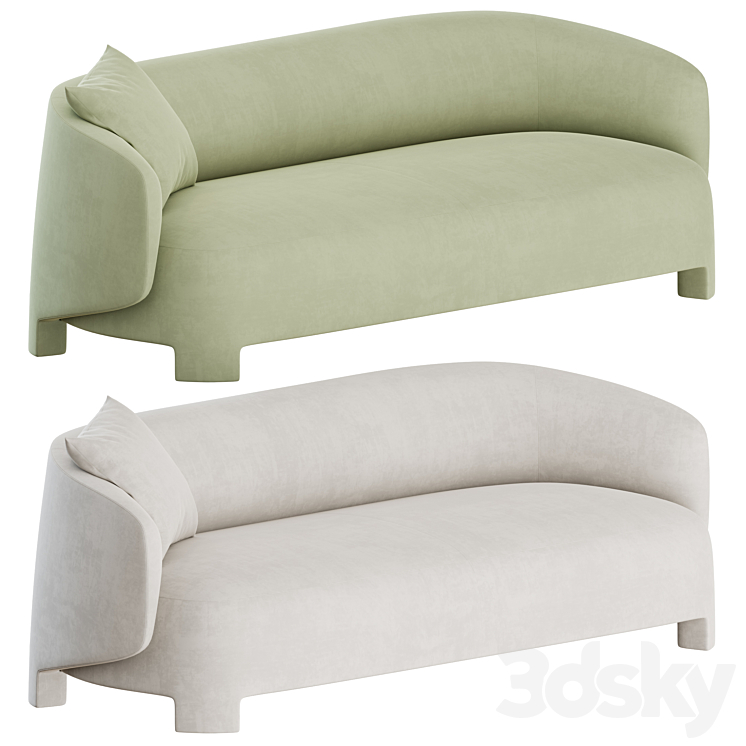 Taru 3 Seater Sofa by Ligne Roset 3DS Max Model - thumbnail 1