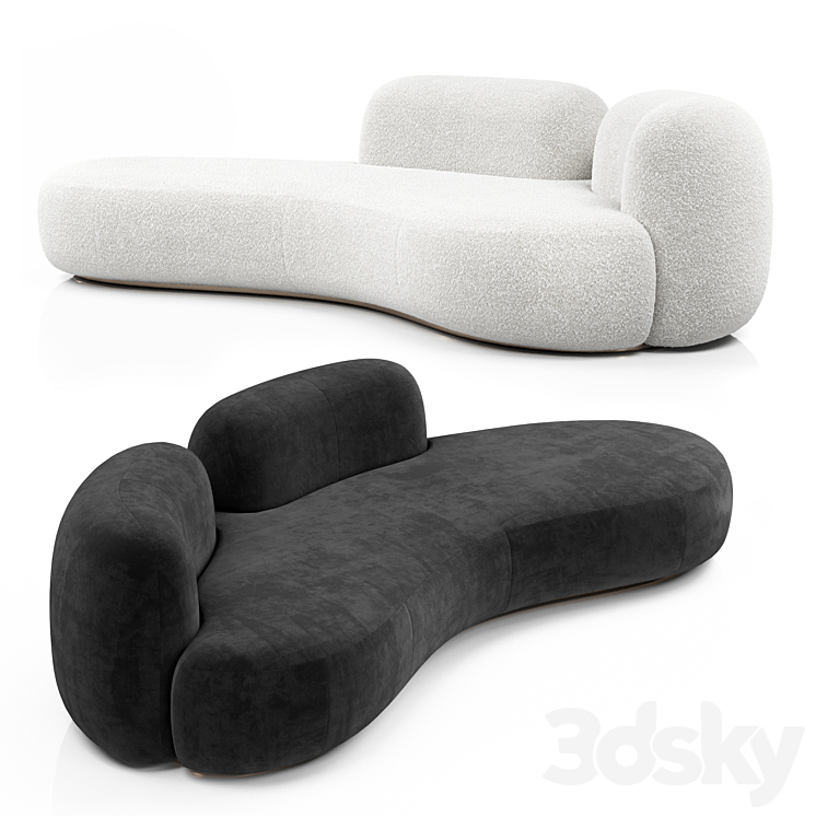 Tateyama XL Sofa 2 backs By Secolo 3DS Max Model - thumbnail 2