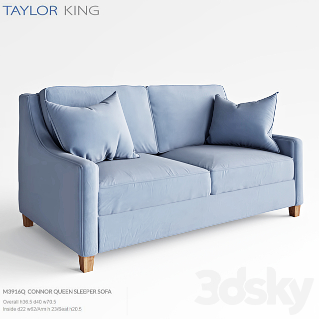 Taylor King Connor Queen Sleeper Sofa M3916Q 3DSMax File - thumbnail 1