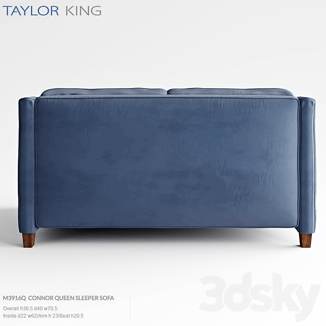 Taylor King Connor Queen Sleeper Sofa M3916Q 3DSMax File - thumbnail 3