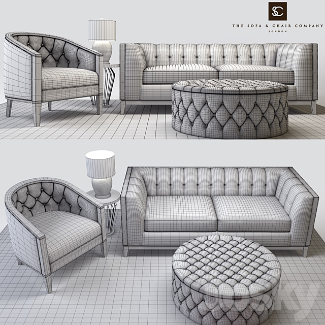 The Sofa and Chair 3DSMax File - thumbnail 2