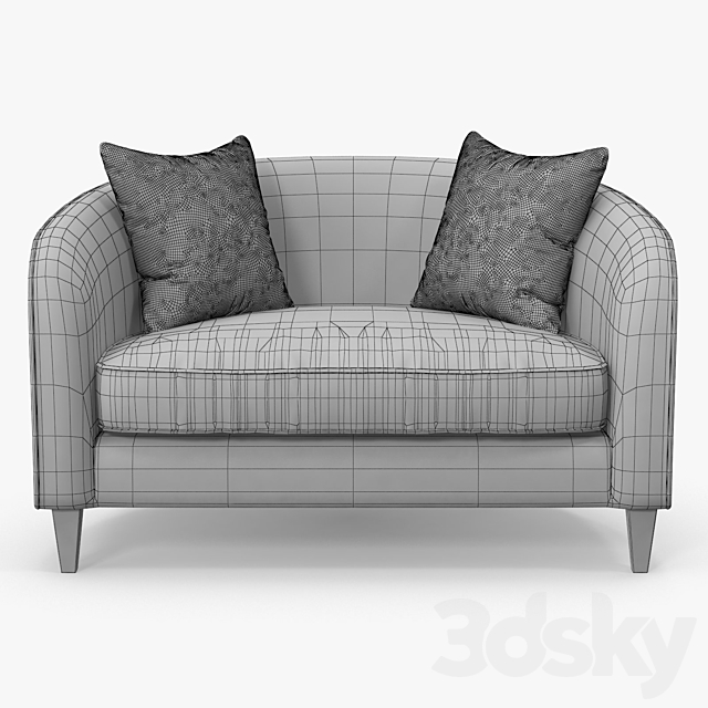 The sofa and chair company – Richmond 3DS Max Model - thumbnail 4