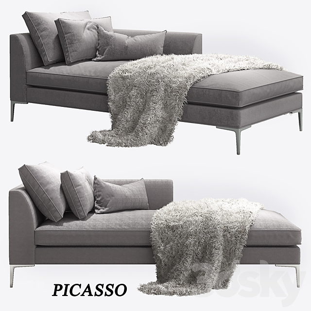 The Sofa and Chair Company_PICASSO_Chaise Lounge 3DSMax File - thumbnail 1