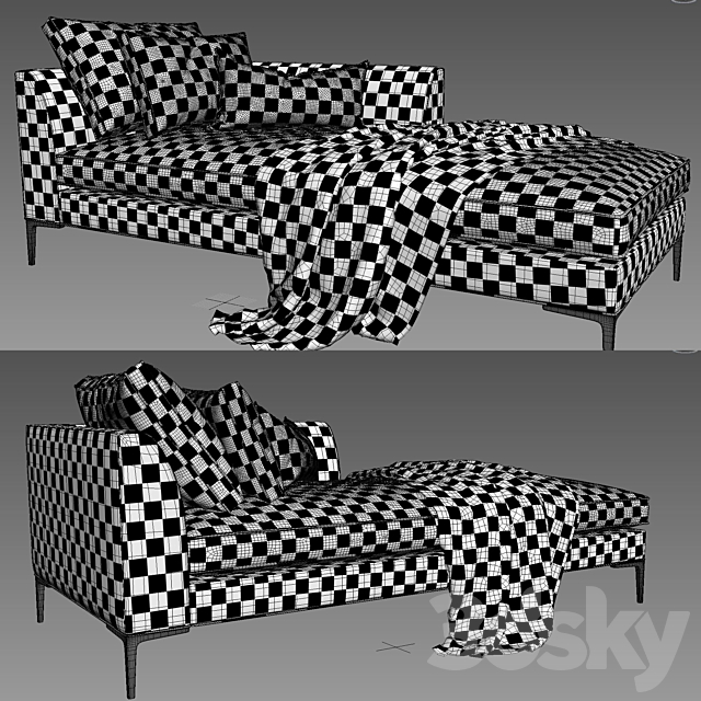 The Sofa and Chair Company_PICASSO_Chaise Lounge 3DSMax File - thumbnail 2