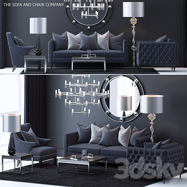 The Sofa & Chair Company Set 4 3DSMax File - thumbnail 1