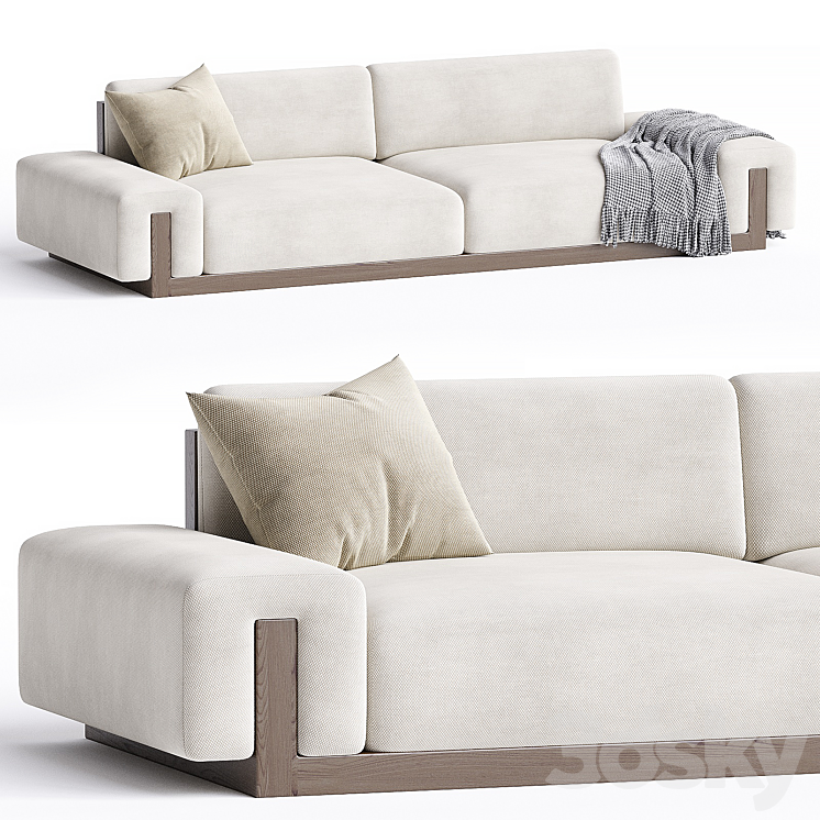 THIERRY LEMAIRE U Sofa 3DS Max Model - thumbnail 3