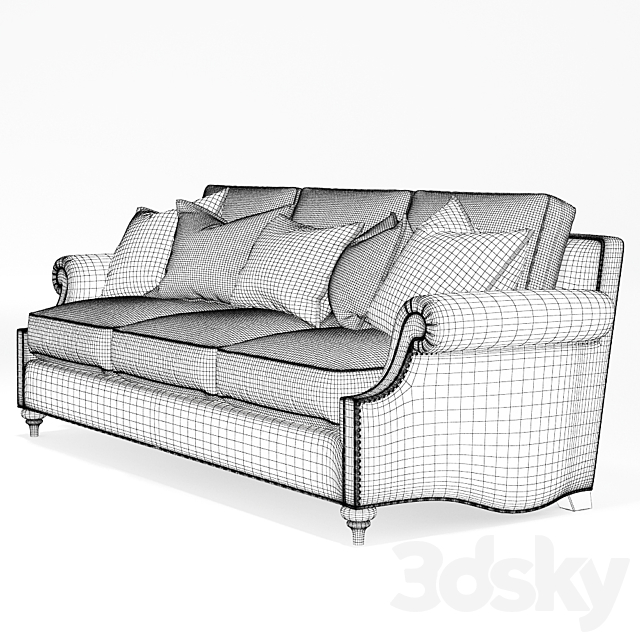 Thomasville Ancil sofa 3DSMax File - thumbnail 2