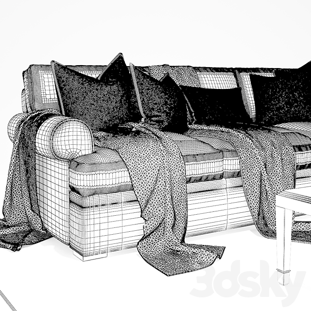 Thomasville Jessie sofa_Elements Long Sofa 3DSMax File - thumbnail 2