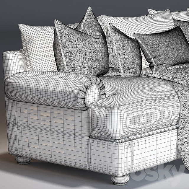 Thomasville Portofino sofa 3DSMax File - thumbnail 2