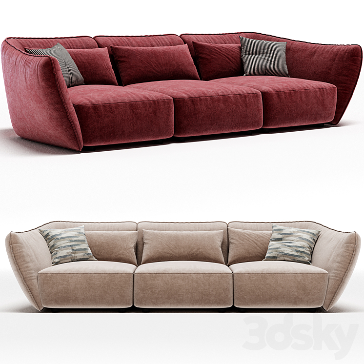 TIMELESS Sofa By Natuzzi Italia 3DS Max Model - thumbnail 1