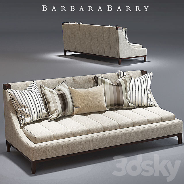 Tipton Tufted Sofa_Barbara Barry_Henredon Schoener 3DSMax File - thumbnail 1