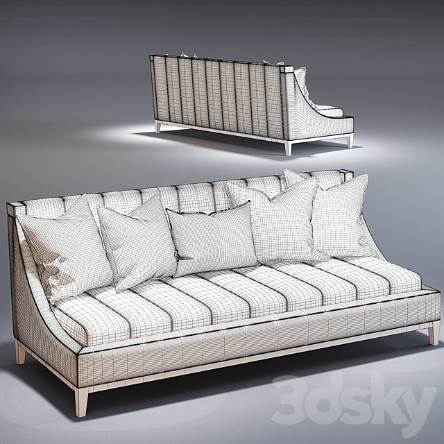 Tipton Tufted Sofa_Barbara Barry_Henredon Schoener 3DSMax File - thumbnail 2