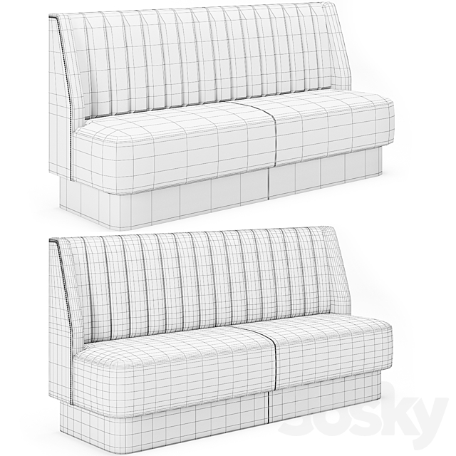 ToposWorkshop Stripes Bar Sofa 3DS Max Model - thumbnail 2