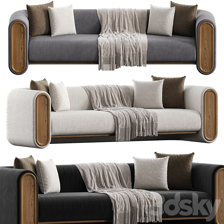 TRENTO Sofa 3DS Max Model - thumbnail 1