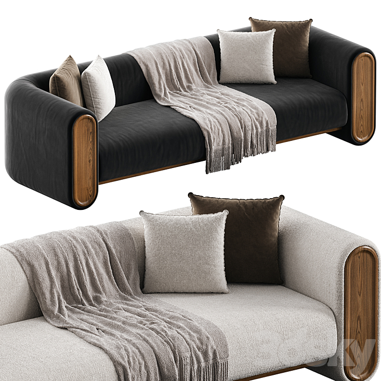 TRENTO Sofa 3DS Max Model - thumbnail 2