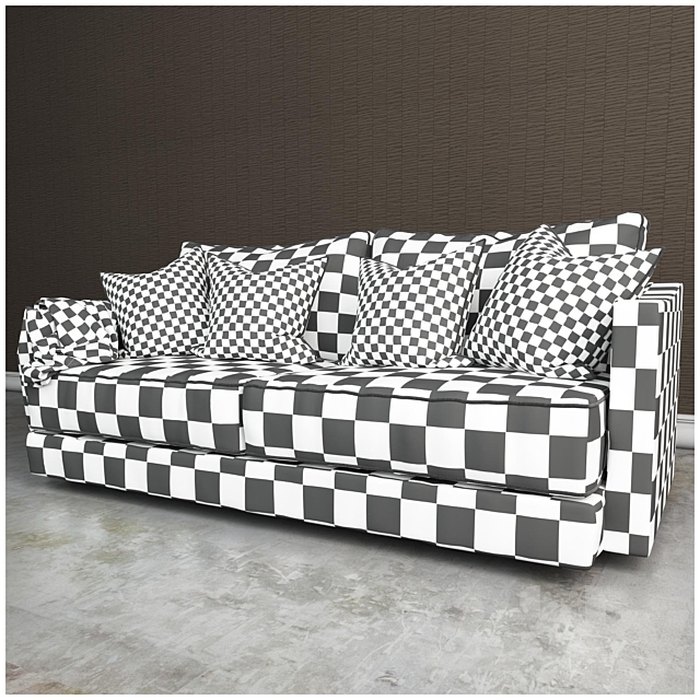 Tribeca collection sofa 3DS Max Model - thumbnail 3