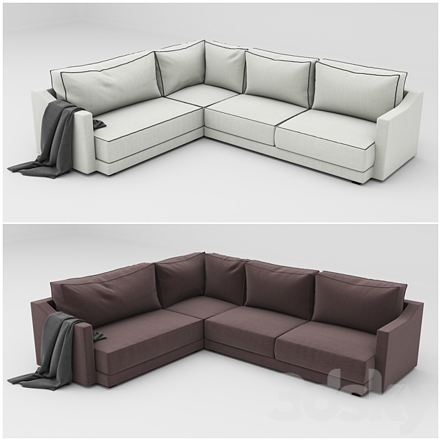 TRIBECA sofa 3DS Max Model - thumbnail 1