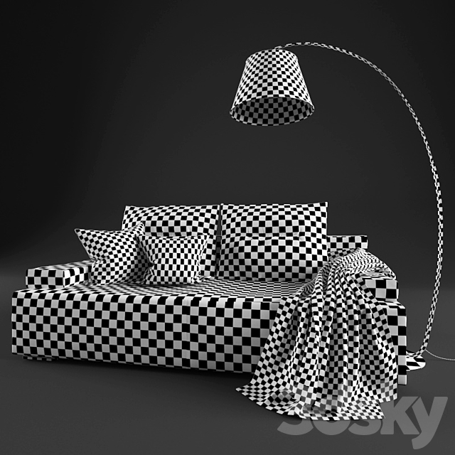 Triple sofas MARTA 3DSMax File - thumbnail 2