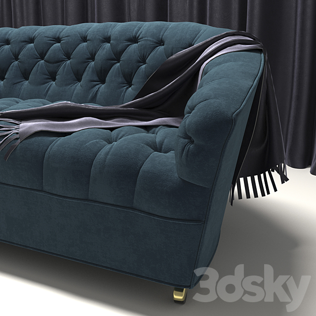 Tufted Classic Style Sofa 3DSMax File - thumbnail 2