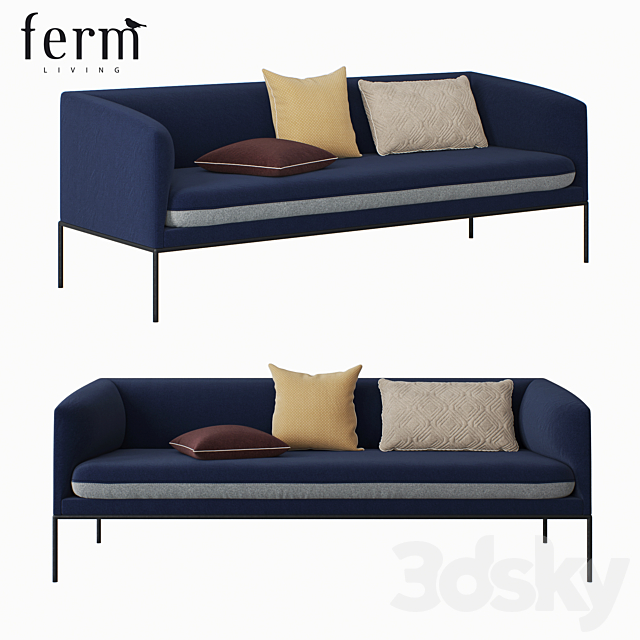 TURN SOFA | Wool sofa 3DSMax File - thumbnail 1