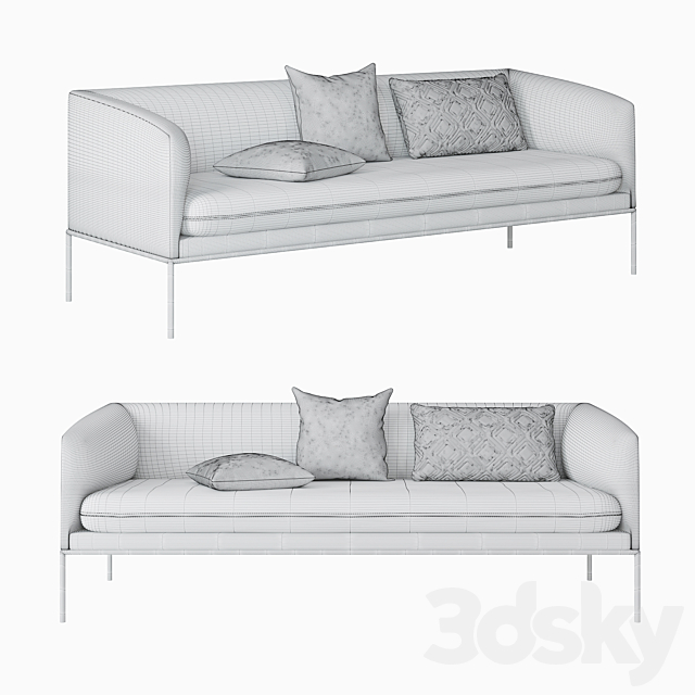 TURN SOFA | Wool sofa 3DSMax File - thumbnail 2