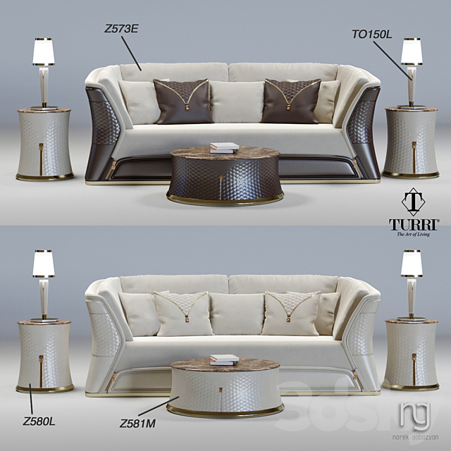 Turri set 01 3DSMax File - thumbnail 1