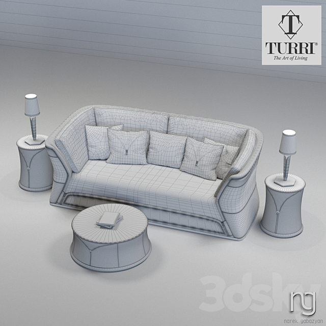 Turri set 01 3DSMax File - thumbnail 3